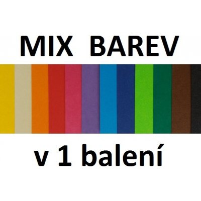 Barevný kreslící karton 180 g/m2 mix barev A4 60 ks 12 barev po 5 ks kladívková čtvrtka – Zbozi.Blesk.cz