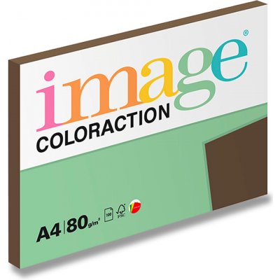 Papír barevný A4 80 g Image Coloraction hnědý 100 ks – Sleviste.cz