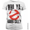 Dámské tričko s potiskem imago Dámské tričko Ghostbusters Who Ya Gonna Call?, bílá