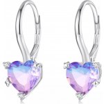 Olivie stříbrné SKLENĚNÉ SRDCE 7196 – Zboží Dáma