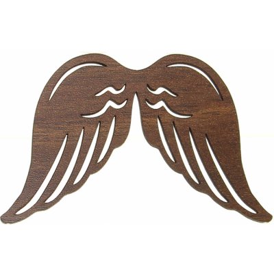 Naše galanterie Křídla walnut 10cm 40 – Zbozi.Blesk.cz