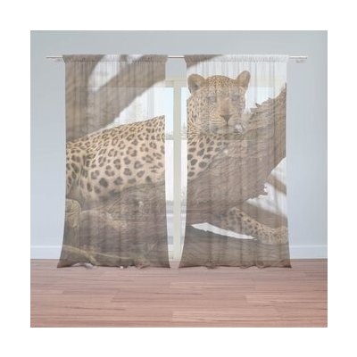 Sablio Záclony Levhart 2: 2ks 150x250cm – Hledejceny.cz