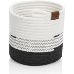 Kela Košík Hedda 18 cm směs bavlna/polyester bílo-černá KL-24454 – Sleviste.cz