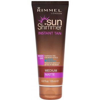 Rimmel Sun Shimmer Instant Tan Matte ostín medium matte 125 ml