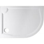 RIVA sprchová vanička z litého mramoru, čtvrtkruh 120x90cm levá GR1290L – Zboží Mobilmania