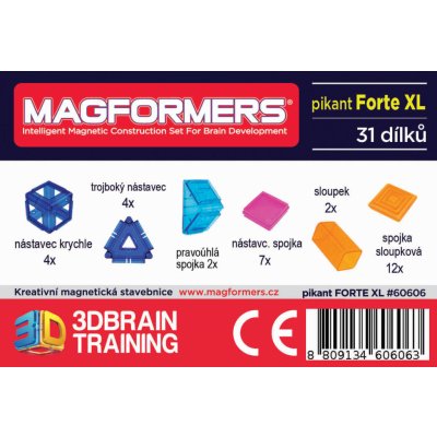 Magformers Pikant Forte XL, 31 ks