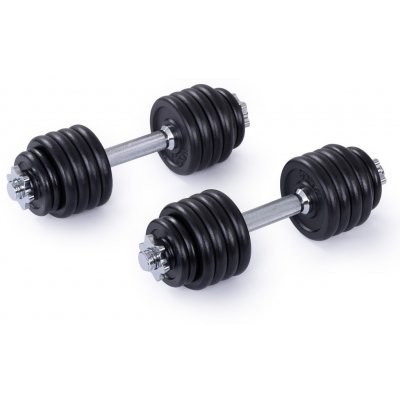 Trinfit Set jednoručních nakládacích činek 30 mm 2 x 15 kg – Zboží Dáma