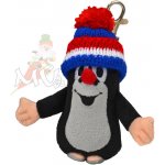 Moravská Ústředna přívěsek na klíče Krtek s karabinou modrá trikolóra kulich – Zboží Dáma