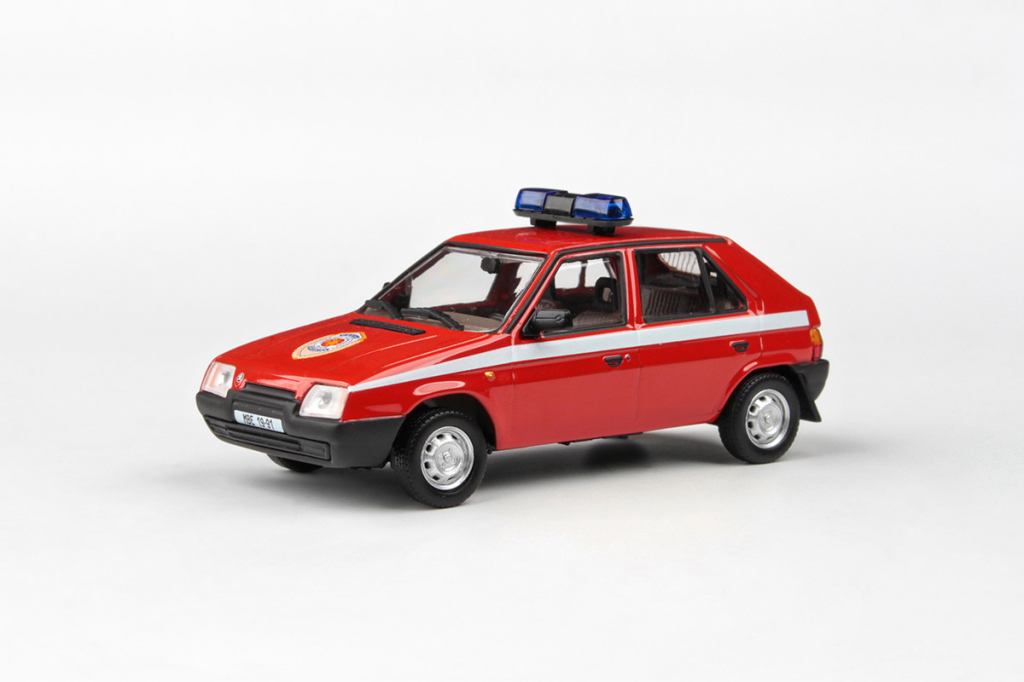 Abrex škoda Favorit 136L 1988 Hasiči 1:43