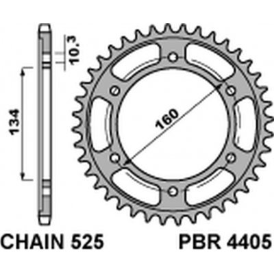 PBR Sprockets 4405 47 C45 – Hledejceny.cz