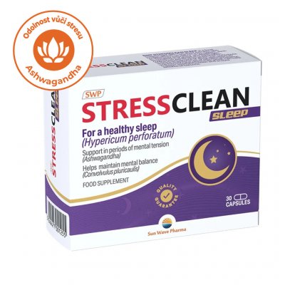 SWP Stressclean Sleep Ashwagandha 30 kapslí – Hledejceny.cz