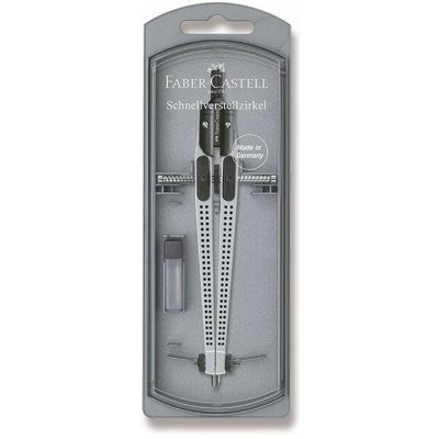 Faber-Castell kružítko Quick Set Grip 2001 stříbrná 174472 – Hledejceny.cz