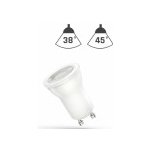 Wojnarowscy LED MR11 GU10 230V 2W SMD 45° teplá bílá 2700 3300K žluté světlo čočka – Zboží Mobilmania