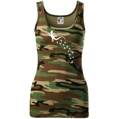 Geocaching Gekoni dámské Maskáčové tílko Hnědý maskáč – Hledejceny.cz