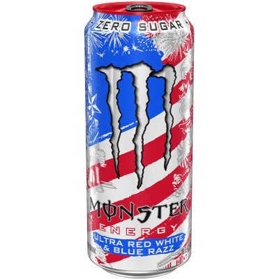 Monster Ultra Red White & Blue Razz 473 ml – Sleviste.cz