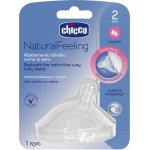 Chicco dudlík na láhev Natural Feeling silikon střední průtok 1 ks V001515 – Zboží Dáma