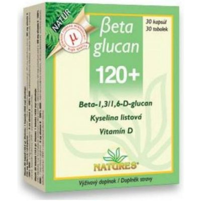 Natures Beta Glucan 120 30 kapslí