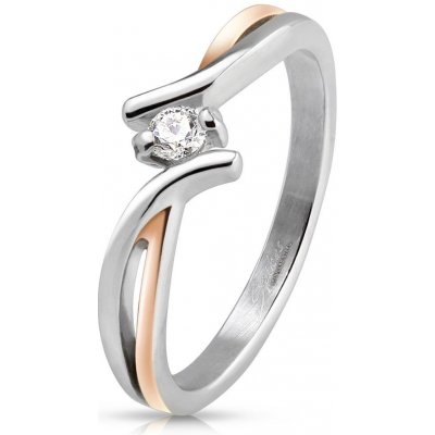 Šperky4U ocelový prsten se zirkonem OPR1701