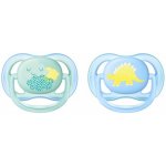 Avent Philips šidítko ultra air 376/12 Nighttime girl BPA free 2Pack – Sleviste.cz