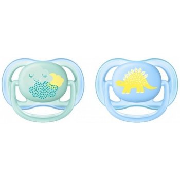 Avent Philips šidítko ultra air 376/12 Nighttime girl BPA free 2Pack