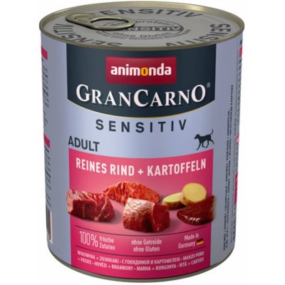 Animonda Gran Carno Sensitiv Adult hovězí s bramborami 800 g – Zboží Mobilmania