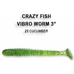 Crazy Fish Vibro Worm 7,5 cm 23 cucumber