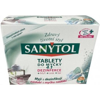 Sanytol 4v1 tablety do myčky nádobí 40 ks