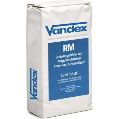 VANDEX RM Sanační omítka pro vlhké vnitřní i vnější stěny 25kg – Hledejceny.cz