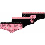 Lee Cooper Dámské kalhotky Licensed černá | růžová – Zboží Dáma