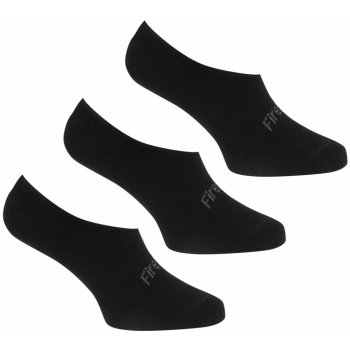 Firetrap 3 Pack Invisible Socks Mens Black