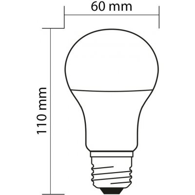 MCLED žárovka LED 8W-60 E27 806lm 2700K úhel 200° ML-321.094.87.0 – Hledejceny.cz