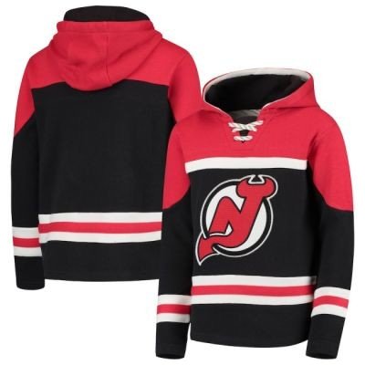 Fanatics Branded New Jersey Devils Asset LaceUp Pullover Hoodie