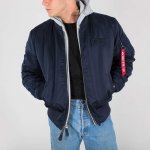 Alpha Industries bunda MA-1 D-TEC rep.blue – Sleviste.cz