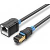 síťový kabel Vention IBLBF Cat.6 SSTP Extension Patch, 1m, černý