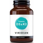 Viridian Vitamín D3 + K2 2 x 90 kapslí – Hledejceny.cz