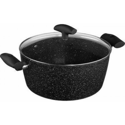 Kovaný hliníkový hrnec 28 cm černý – Hledejceny.cz