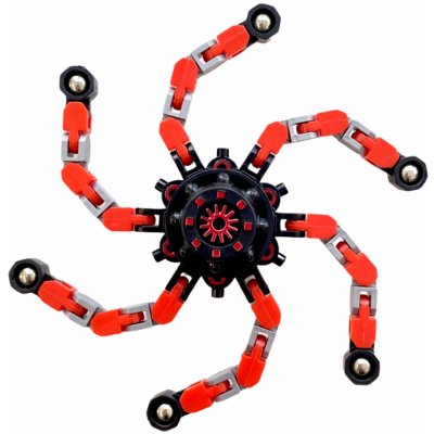 Antistresová hračka mechanický fidget spinner Červená