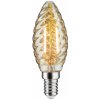 Žárovka Paulmann LED žárovka svíčka E14 2,6W 2 500K zlatá kroucená 28708