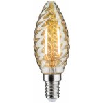 Paulmann LED žárovka svíčka E14 2,6W 2 500K zlatá kroucená 28708 – Hledejceny.cz