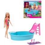 Barbie set s bazénem a doplňky v krabici – Zboží Dáma