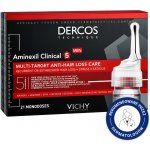 Vichy Dercos Aminexil Clinical 5 cílená péče proti vypadávání vlasů pro muže Multi-Target Anti-Hair Loss Treating Care 21 x 6 ml – Zboží Dáma