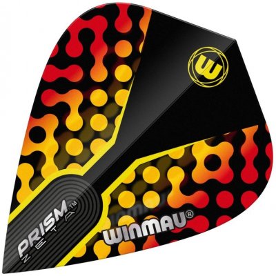 Winmau Prism Zeta - Black, Yellow & Red - Kite – Zbozi.Blesk.cz