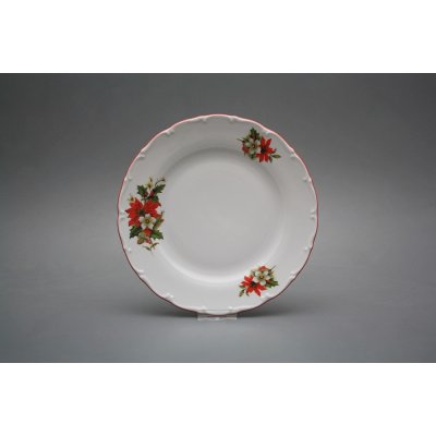 Bohemia Porcelán 1987 Talíř Ofélie Vánoční hvězda CCL 21 cm – Zboží Dáma