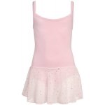 Trikot Papillon spaghetti strap leotard růžová – Zboží Dáma