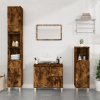 Koupelnový nábytek Nábytek XL Koupelnová skříňka kouřový dub 30x30x190 cm kompozitní dřevo