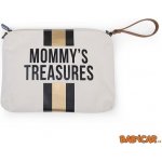 Childhome Mommy Clutch Canvas Off White Stripes černá/zlatá – Hledejceny.cz