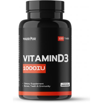 Warrior Vitamin D3 1000IU 100 tablet – Hledejceny.cz