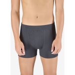 Bambusové šité boxerky s kratší nohavičkou a gumou ecobamboo černé 73126P – Zboží Mobilmania