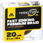 Mikado pletená návazcový fast sinking premium braid 30lbs 10m hnědá kamufláž 1ks – Hledejceny.cz