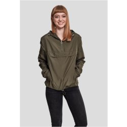 Ladies Basic Pull Over Jacket dark olive